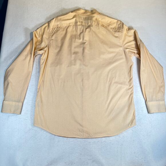 Banana Republic Factory Button Shirt Men L Stretch Soft Wash Contrast Roll Cuffs - Picture 5 of 14